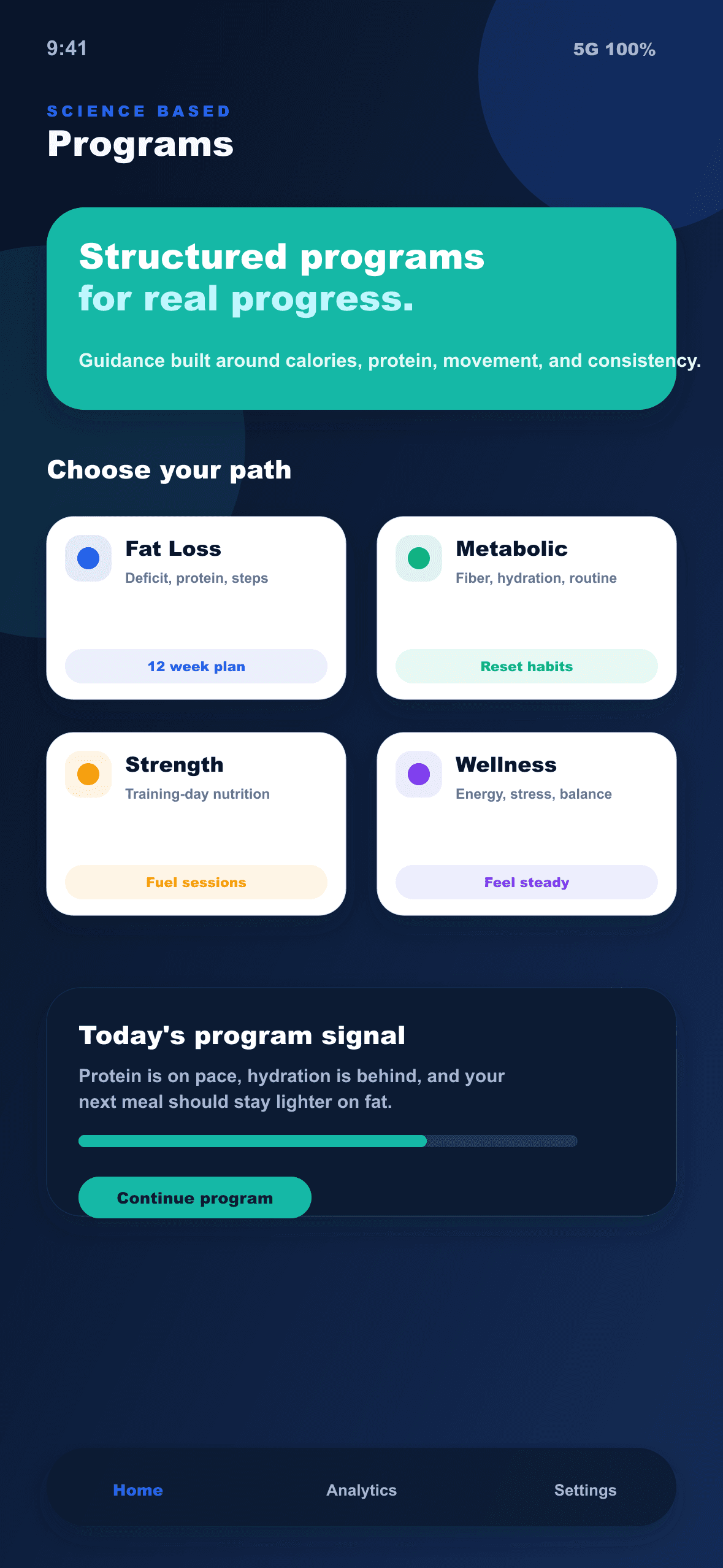 Science based programs